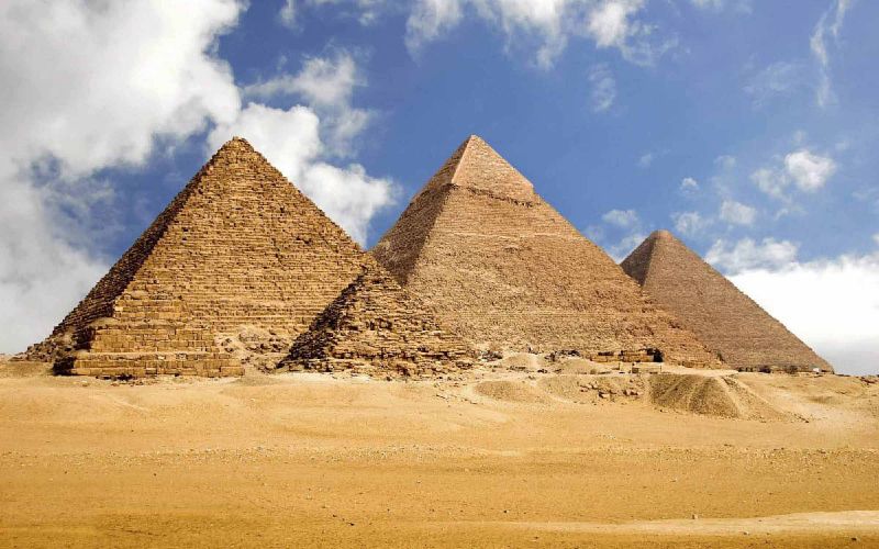 The three main Pyramids of Giza