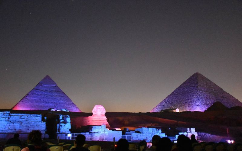 Sound & Light at Gize Pyramids - Cairo